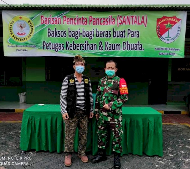 Barisan Pencinta Pancasila (SANTALA) Kembali Baksos Bagi-bagi Beras Buat Wong Cilik